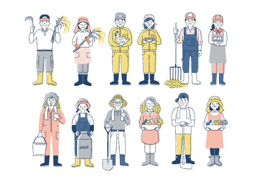 生産者様方のイメージイラスト